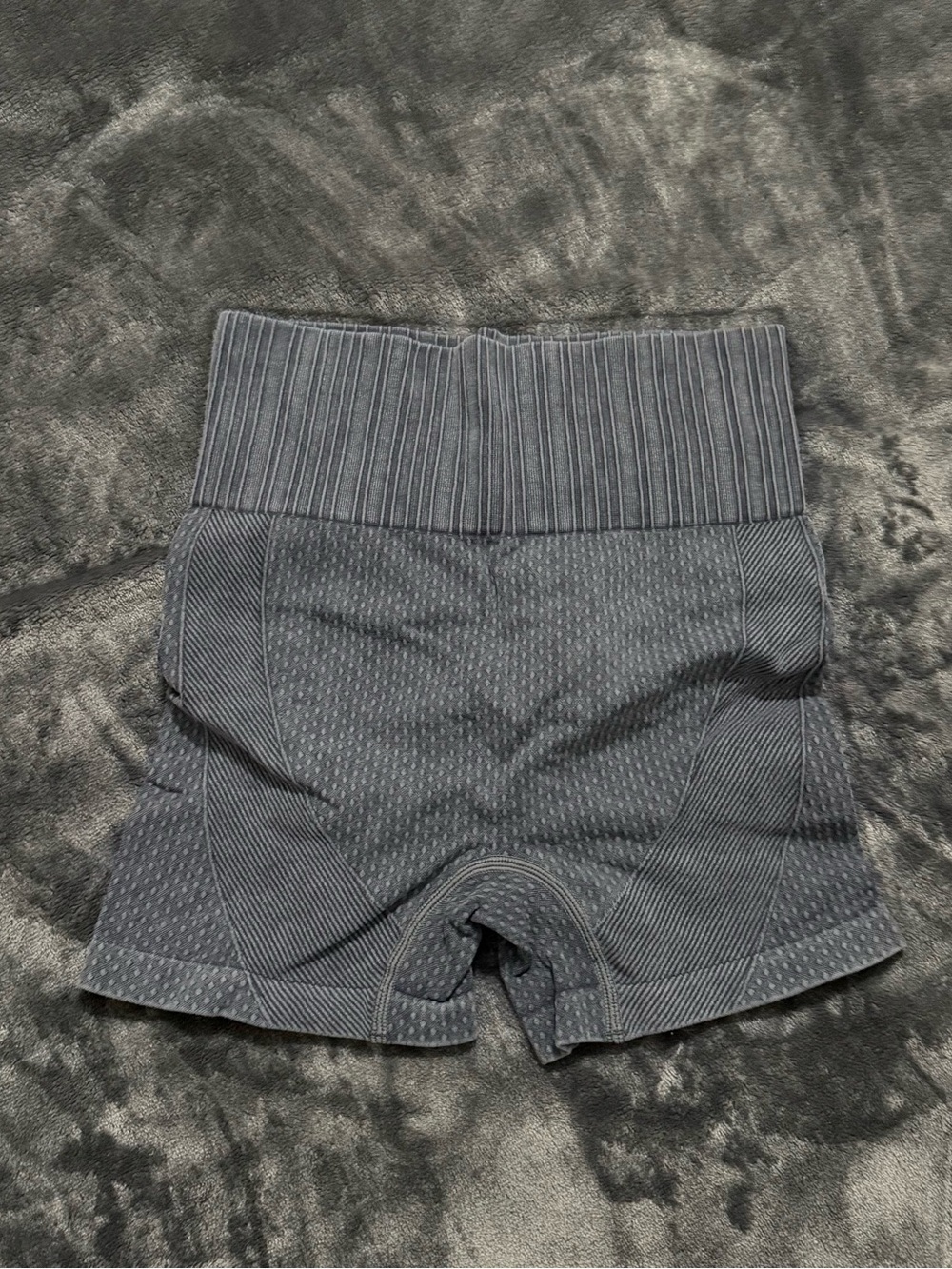 High-Waist Women's Bike Shorts in Charcoal Gray